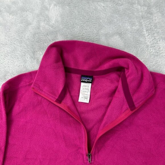 Vintage Patagonia Micro D Fleece Pullover  Pink 1/4 Zip Women's Sz Small 26277 - Picture 3 of 12